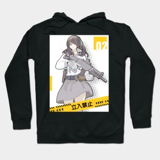 girl with gun Hoodie